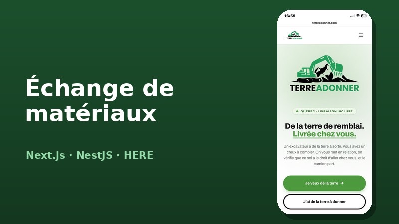 Plateforme d'echange de materiaux